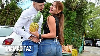 CARNEDELMERCADO - (Melissa Lujan, Zacarias Blandon) - Bubble Butt Latina Amateur Pick Up And Fucked By Casting Agent